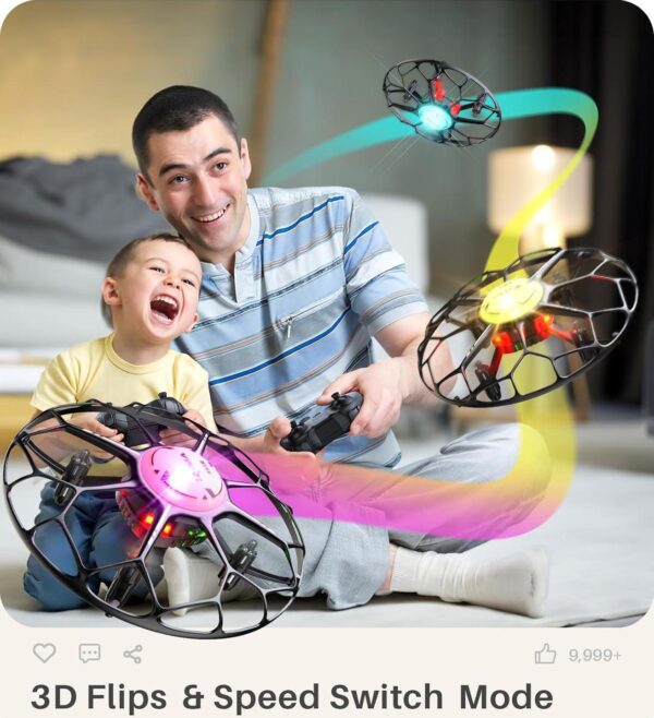 SYMA X660 Mini Drone for Kids: LED, 3D Flip, Rotary Ascent, Headless Mode, Speed Switch - Image 4