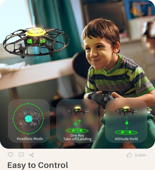 SYMA X660 Mini Drone for Kids: LED, 3D Flip, Rotary Ascent, Headless Mode, Speed Switch - Image 3