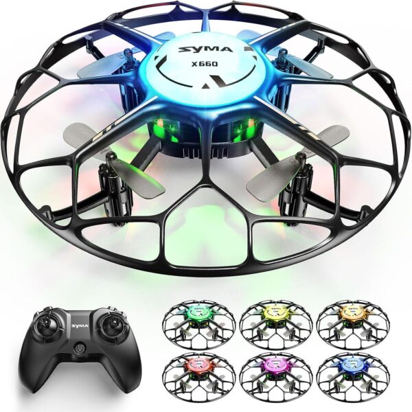 SYMA X660 Mini Drone for Kids: LED, 3D Flip, Rotary Ascent, Headless Mode, Speed Switch