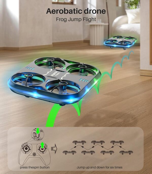 SYMA X880 Mini Helicopter Drone: LED Lights, Full Protection, Circle Fly, Stunt Gifts - Image 6