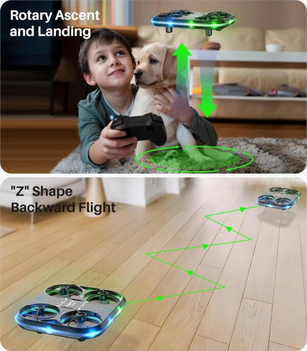 SYMA X880 Mini Helicopter Drone: LED Lights, Full Protection, Circle Fly, Stunt Gifts - Image 5