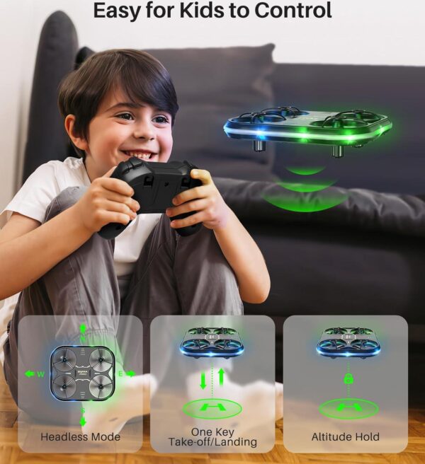SYMA X880 Mini Helicopter Drone: LED Lights, Full Protection, Circle Fly, Stunt Gifts - Image 3