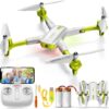 SYMA Drone: 1080P Camera, Foldable FPV, Altitude Hold, 3D Flips, Speed Switch, 2 Batteries