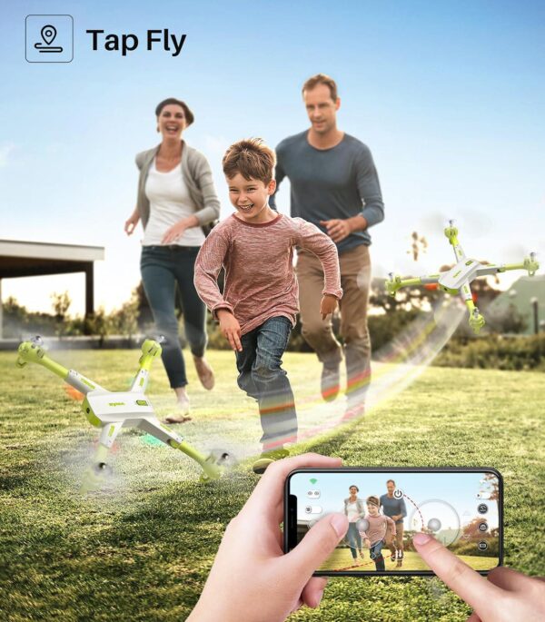 SYMA Drone: 1080P Camera, Foldable FPV, Altitude Hold, 3D Flips, Speed Switch, 2 Batteries - Image 4