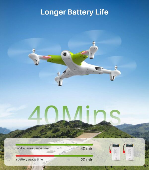 SYMA X300 Drone: 1080P FPV Camera, Optical Flow Positioning, Tap Fly, Altitude Hold, Headless Mode - Image 7