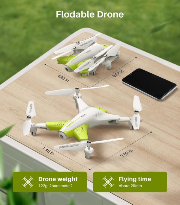 SYMA X300 Drone: 1080P FPV Camera, Optical Flow Positioning, Tap Fly, Altitude Hold, Headless Mode - Image 8