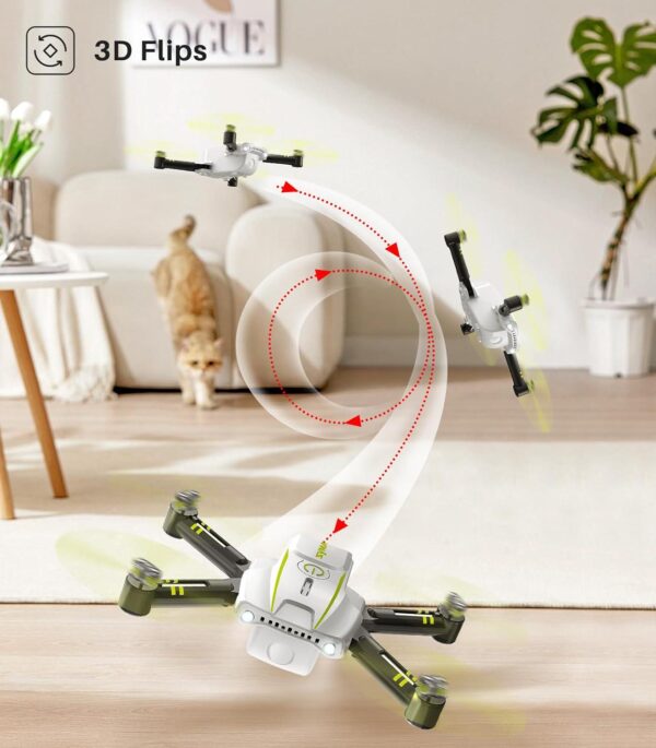 SYMA Foldable Mini Drone: Portable Pocket Quadcopter, Altitude Hold, 3D Flips, Headless Mode - Image 3