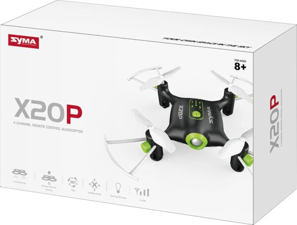 SYMA Mini Drone X20P, One Key Take Off and Landing, 360 Degree Flips, Ages 8+ - Image 2