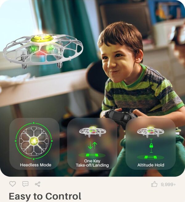 SYMA X660 Mini Drone: LED Lights, Rotary Ascent, 360° Flip, Altitude Hold, Headless Mode - Image 3