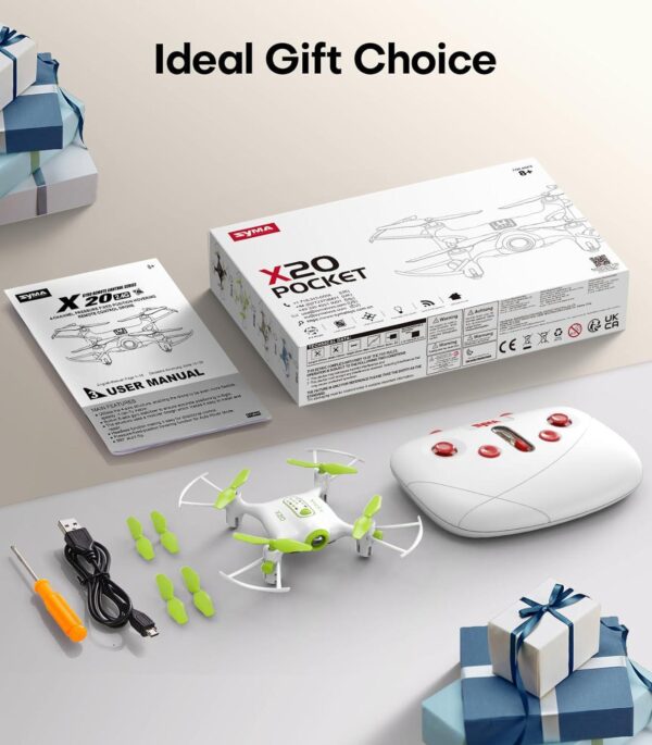 SYMA X20 Mini Drone: Portable Pocket Quadcopter, Altitude Hold, 3D Flips, Headless Mode - Image 8