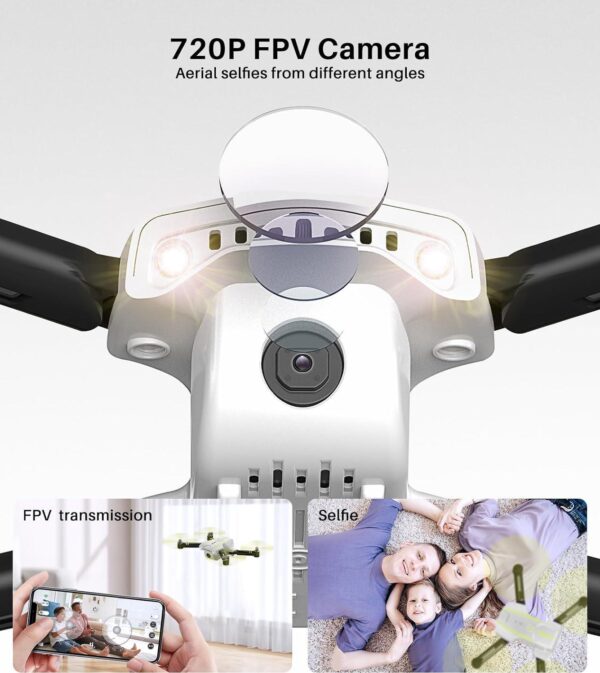 SYMA Mini Drone: 720P FPV Camera, Remote Control, Headless Mode, One Key Start, 3D Flips - Image 2
