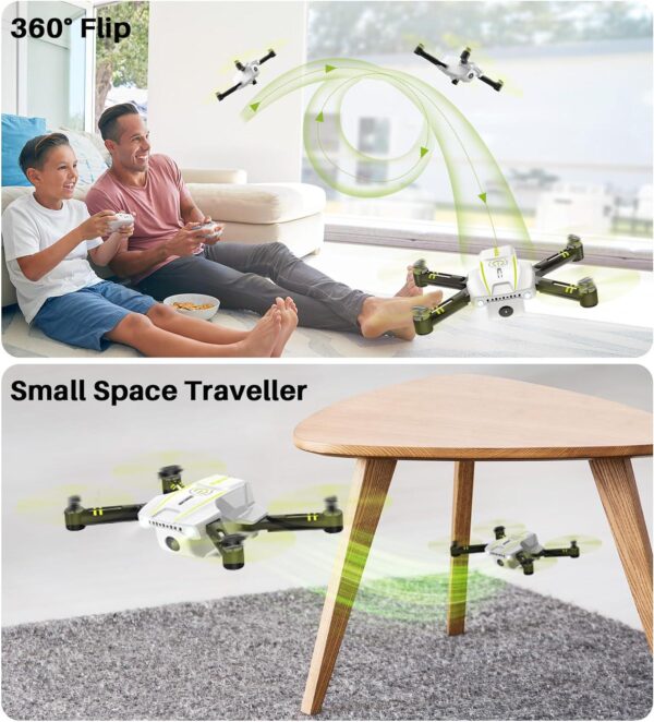 SYMA Mini Drone: 720P FPV Camera, Remote Control, Headless Mode, One Key Start, 3D Flips - Image 3