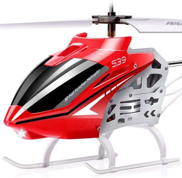 SYMA S39 RC Helicopter: 3.5 Channel, Sturdy Alloy Material, Gyro Stabilizer, High/Low Speed, Red