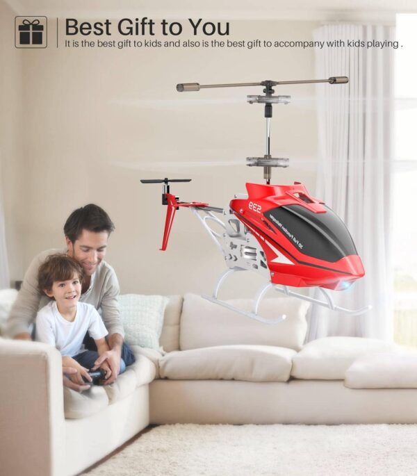 SYMA S39 RC Helicopter: 3.5 Channel, Sturdy Alloy Material, Gyro Stabilizer, High/Low Speed, Red - Image 4