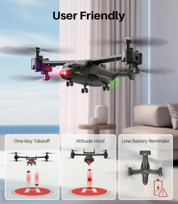 SYMA RC Helicopter: Multiple Stunt Flying, One Key Take Off/Landing, Low Battery Reminder, Black - Image 6