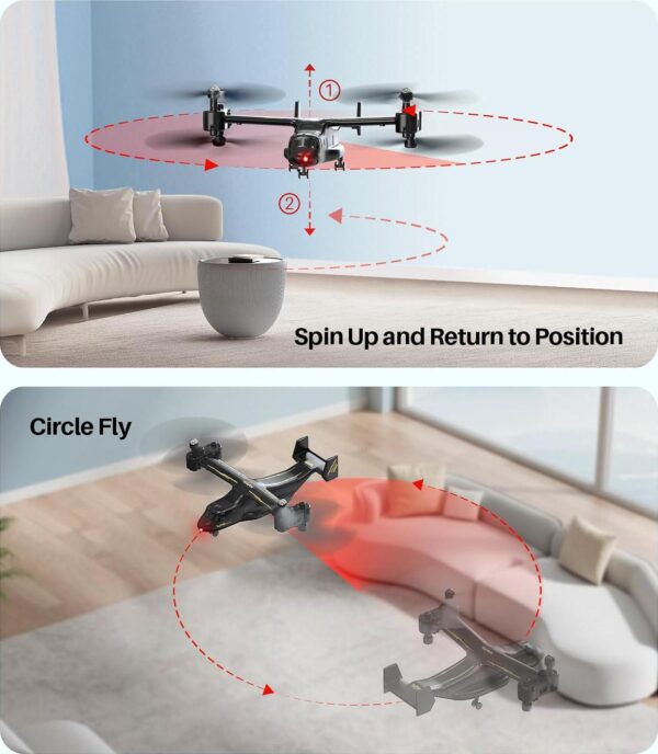 SYMA RC Helicopter: Multiple Stunt Flying, One Key Take Off/Landing, Low Battery Reminder, Black - Image 4