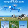 SYMA X400 Mini Drone: 1080P FPV Camera, Remote Control, Altitude Hold, Gravity Start, 3D Flips, Blue - Image 4