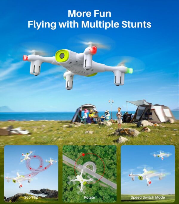 SYMA X400 Mini Drone: 1080P HD Camera, Altitude Hold, 3D Flip, Headless Mode, 2 Batteries - Image 4