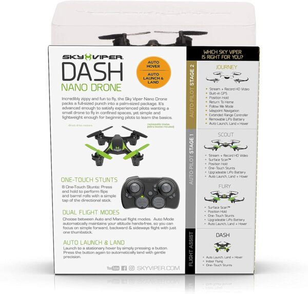 Sky Viper Dash Nano Drone - Image 4