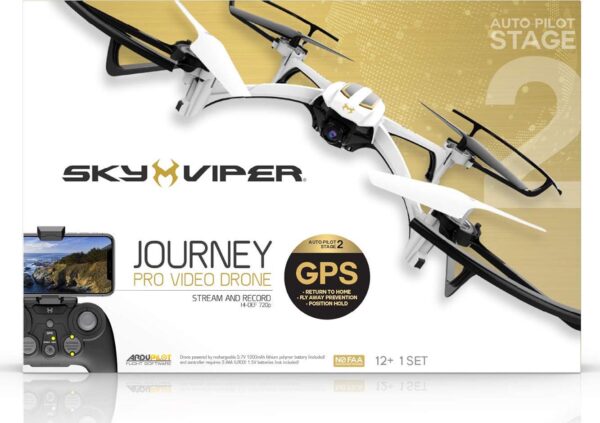 Sky Viper Journey GPS Drone White/Black - Image 2