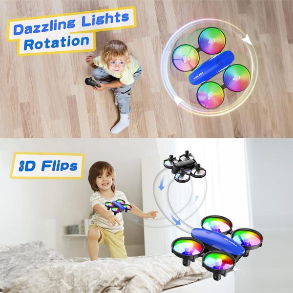 TOMZON A23 Mini Drone: Easy to Learn, Throw to Go, Auto-rotation - Perfect Gift for Kids, Includes 2 Batteries - Image 5