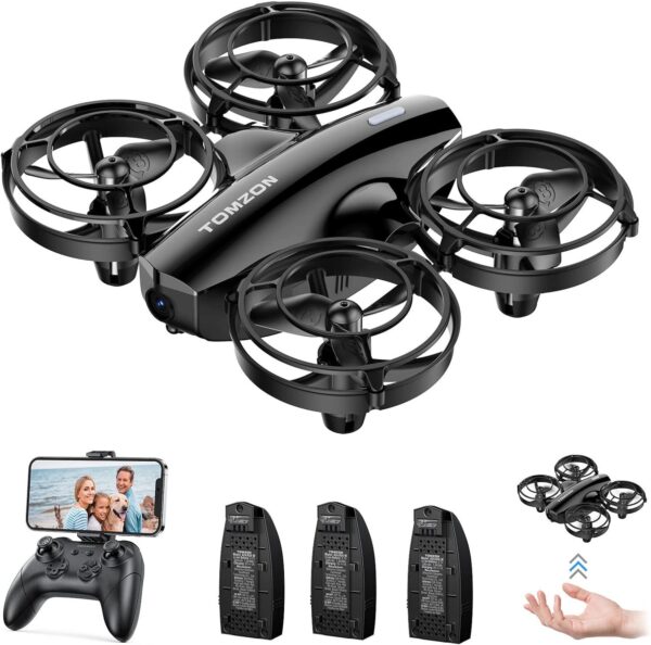 TOMZON A24W Mini Drone with Camera: 1080P FPV, Battle Mode - Perfect for Kids, Includes 3 Batteries