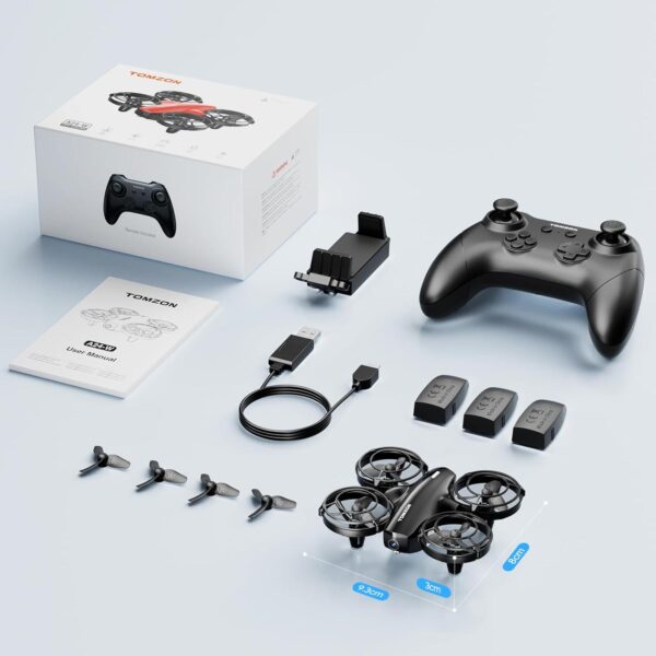 TOMZON A24W Mini Drone with Camera: 1080P FPV, Battle Mode - Perfect for Kids, Includes 3 Batteries - Image 8