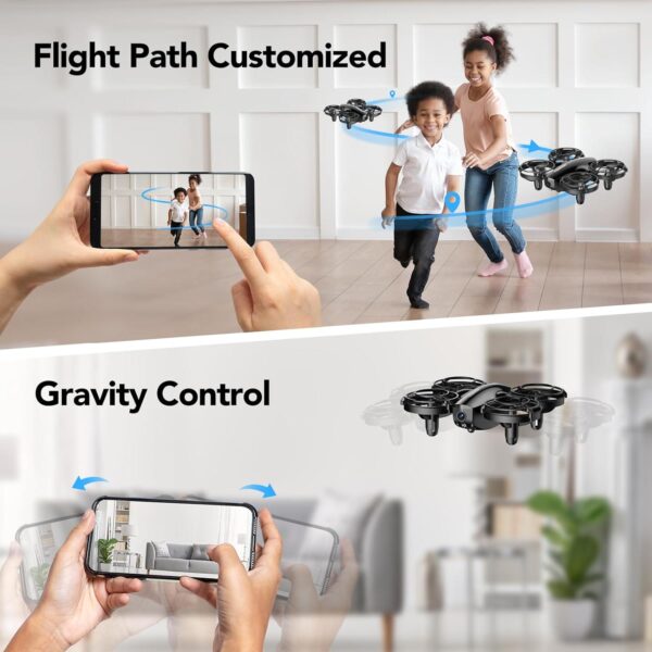 TOMZON A24W Mini Drone with Camera: 1080P FPV, Battle Mode - Perfect for Kids, Includes 3 Batteries - Image 5