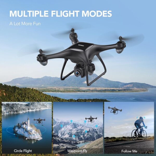 TOMZON P5G GPS Drone: 4K Camera, Under 249g, WiFi FPV - Includes Smart Features, Carrying Bag, 2 Batteries - Image 6