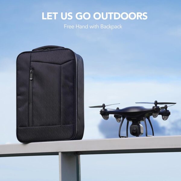 TOMZON P5G GPS Drone: 4K Camera, Under 249g, WiFi FPV - Includes Smart Features, Carrying Bag, 2 Batteries - Image 7