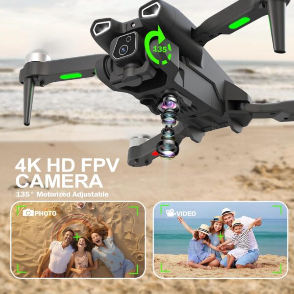 TTROARDS 12Pro Drone: 4K Camera, Brushless Motor, 5G WiFi FPV - Perfect for Adults & Beginners - Image 2