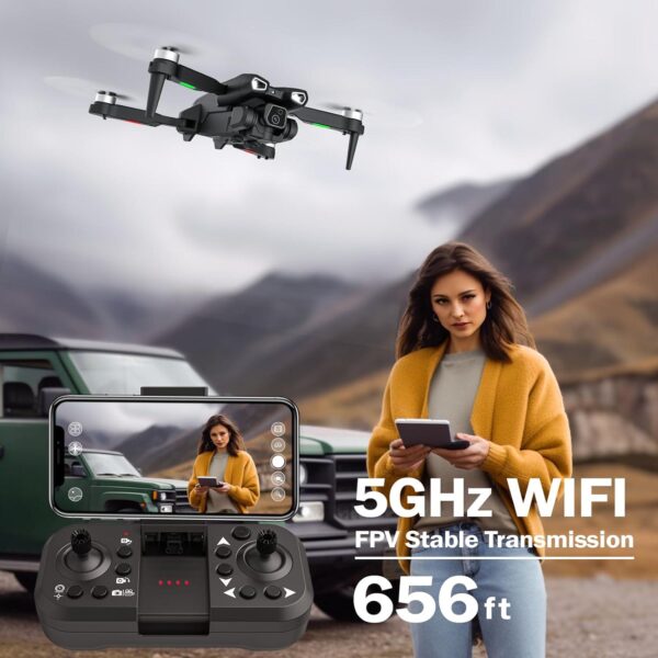 TTROARDS 12Pro Drone: 4K Camera, Brushless Motor, 5G WiFi FPV - Perfect for Adults & Beginners - Image 4
