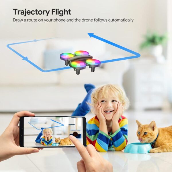 Tomzon A23W Drone: 1080P Camera, Mini LED, High Speed Rotation - Perfect for Adults and Kids, Includes 2 Batteries - Image 4