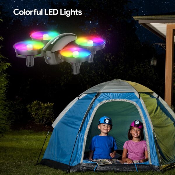 Tomzon A23W Drone: 1080P Camera, Mini LED, High Speed Rotation - Perfect for Adults and Kids, Includes 2 Batteries - Image 2