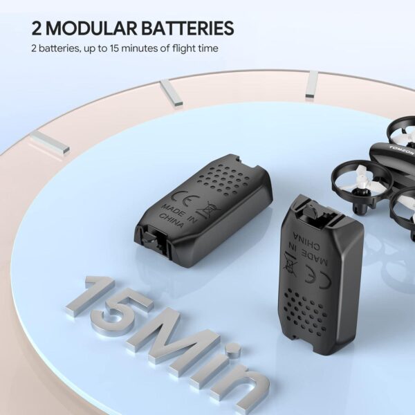 Tomzon A23W Drone: 1080P Camera, Mini LED, High Speed Rotation - Perfect for Adults and Kids, Includes 2 Batteries - Image 8