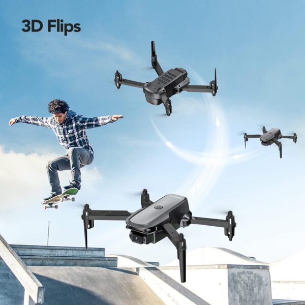 Tomzon D15 Mini Drone: 1080P Camera, Foldable, FPV - Perfect for Beginners, Includes 2 Batteries and Carrying Case - Image 4
