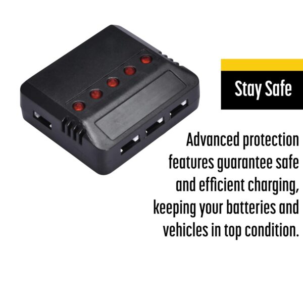 Top Race Drone Batteries: RC Charger 1-6S AC/DC 80W, 3.7V 1S 1 Cell Micro Battery 5 Ports - Wide Compatibility - Image 3
