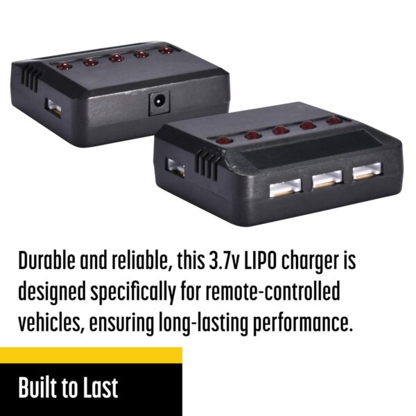 Top Race Drone Batteries: RC Charger 1-6S AC/DC 80W, 3.7V 1S 1 Cell Micro Battery 5 Ports - Wide Compatibility - Image 4