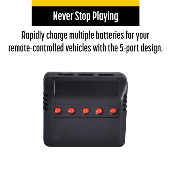 Top Race Drone Batteries: RC Charger 1-6S AC/DC 80W, 3.7V 1S 1 Cell Micro Battery 5 Ports - Wide Compatibility - Image 2