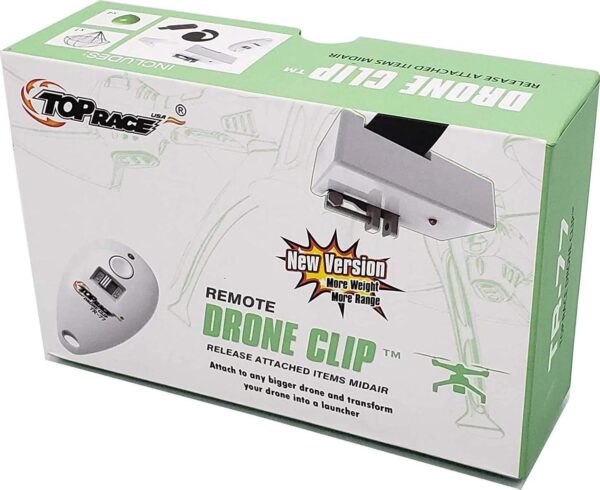 Top Race Drone Clip Remote Control Object Launcher - Drop Release Device, Fits Most Drones and DJI, Holds up to 2 Lbs, 300 Feet Distance - Image 7
