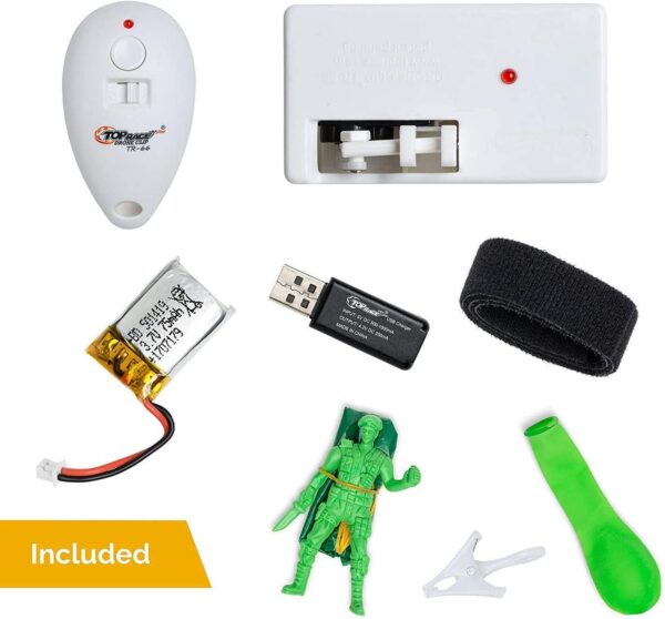 Top Race Drone Clip Remote Control Object Launcher - Drop Release Device, Fits Most Drones and DJI, Holds up to 2 Lbs, 300 Feet Distance - Image 4