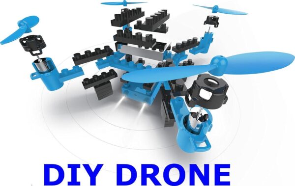 Top Race STEM Educational DIY Drone: 54-Piece Quadcopter with LED, Easy Control - Ideal for Creative Learning - Image 2