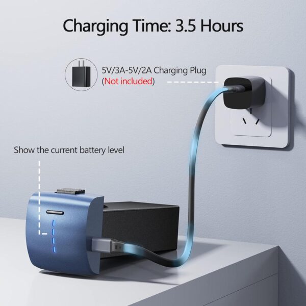 V11MINI Drone Battery Replacement, Spare - 7.6V 2100mAh Lithium Ion with Micro USB Cable - Image 5