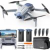 V11MINI Drones with Camera for Adults 4K 60Min Flight Time, Under 250g, 5GHz WiFi Transmission, GPS Auto Return, Waypoints, Follow Me, Circle Fly, Easy Gift Beginner