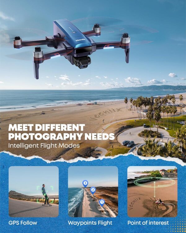 V11 Drone: 4K Camera, 70 Min Flight, Gimbal & EIS, 3KM Range, GPS Auto Return, FAA Remote ID - Image 6