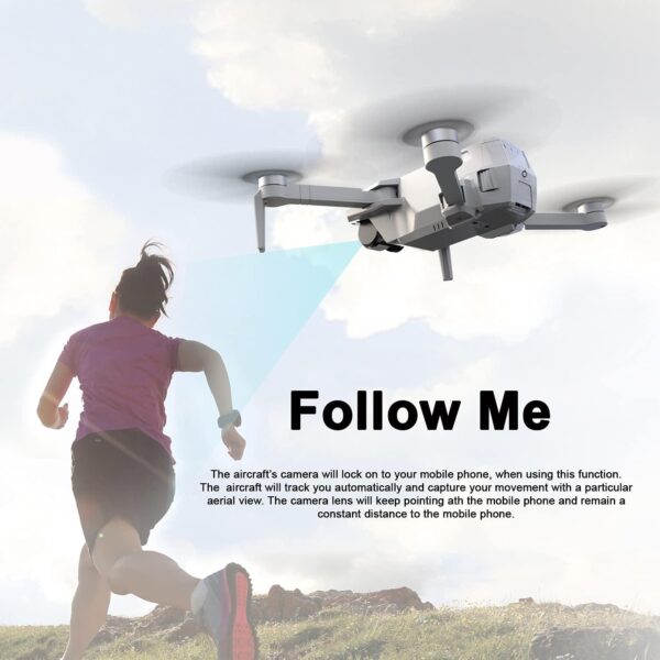 Contixo F31 Pocket Drone: 4K UHD WiFi Camera, Foldable, Follow Me - Perfect for Adults, Includes Drone Case - Image 5
